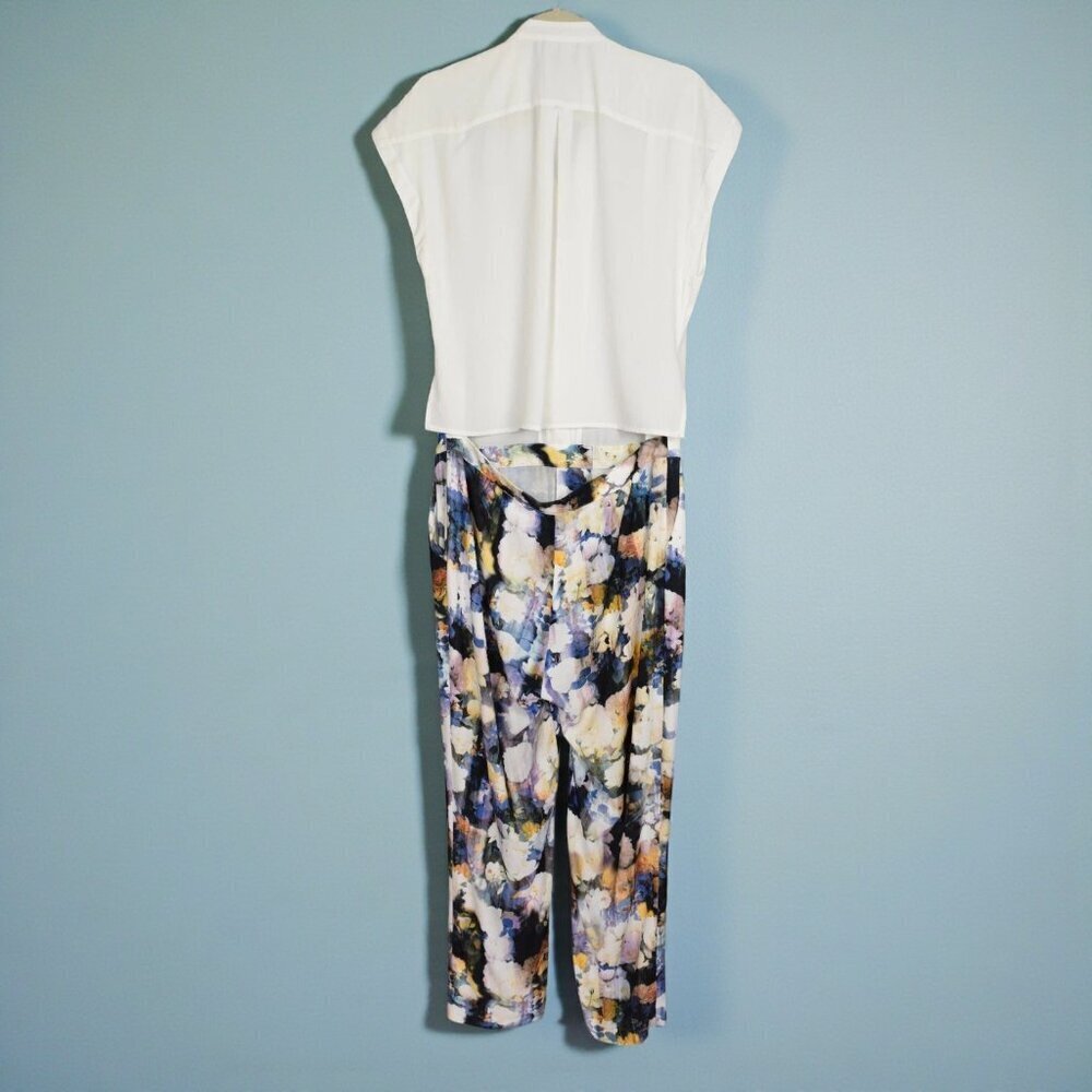 ROBERT RODRIGUEZ COLOR-BLOCK FLORAL JUMPSUIT - Picture 7 of 10